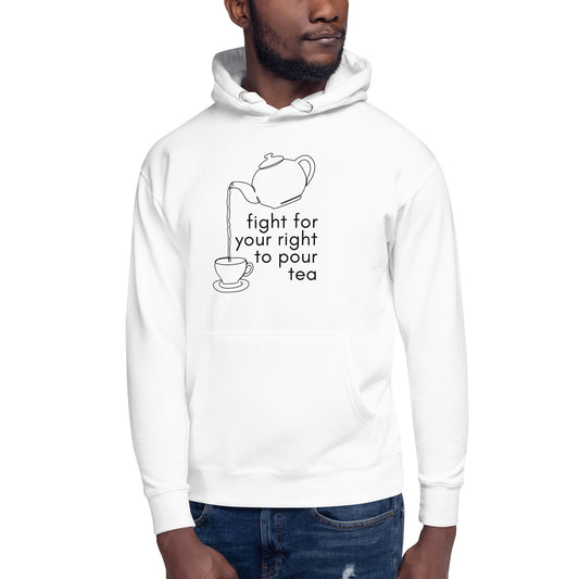 'Pour Tea' Comedy Unisex Hoodie