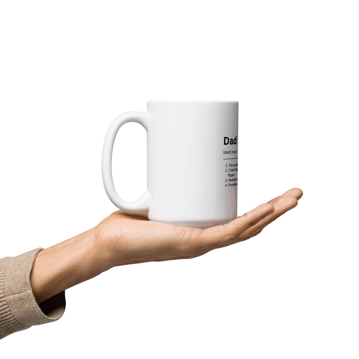 Dad Definition White Glossy Mug