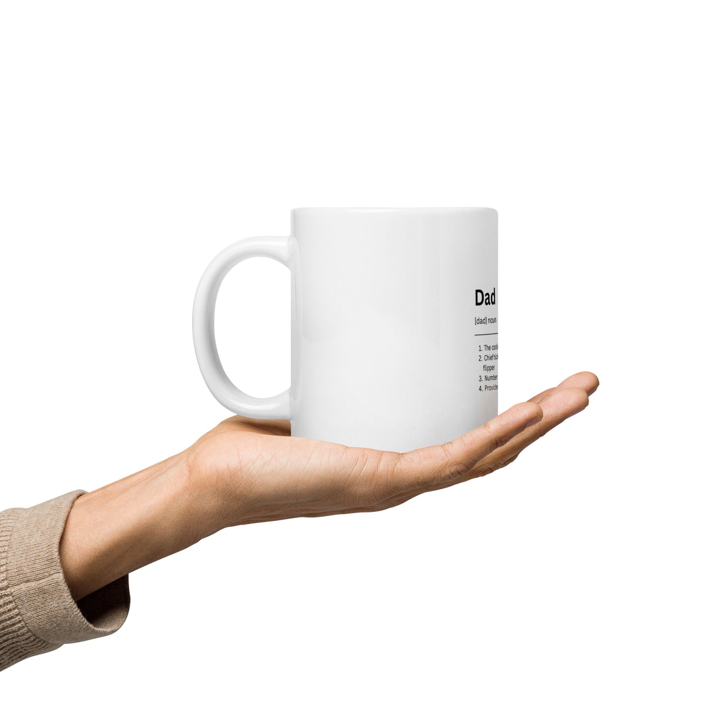 Dad Definition White Glossy Mug