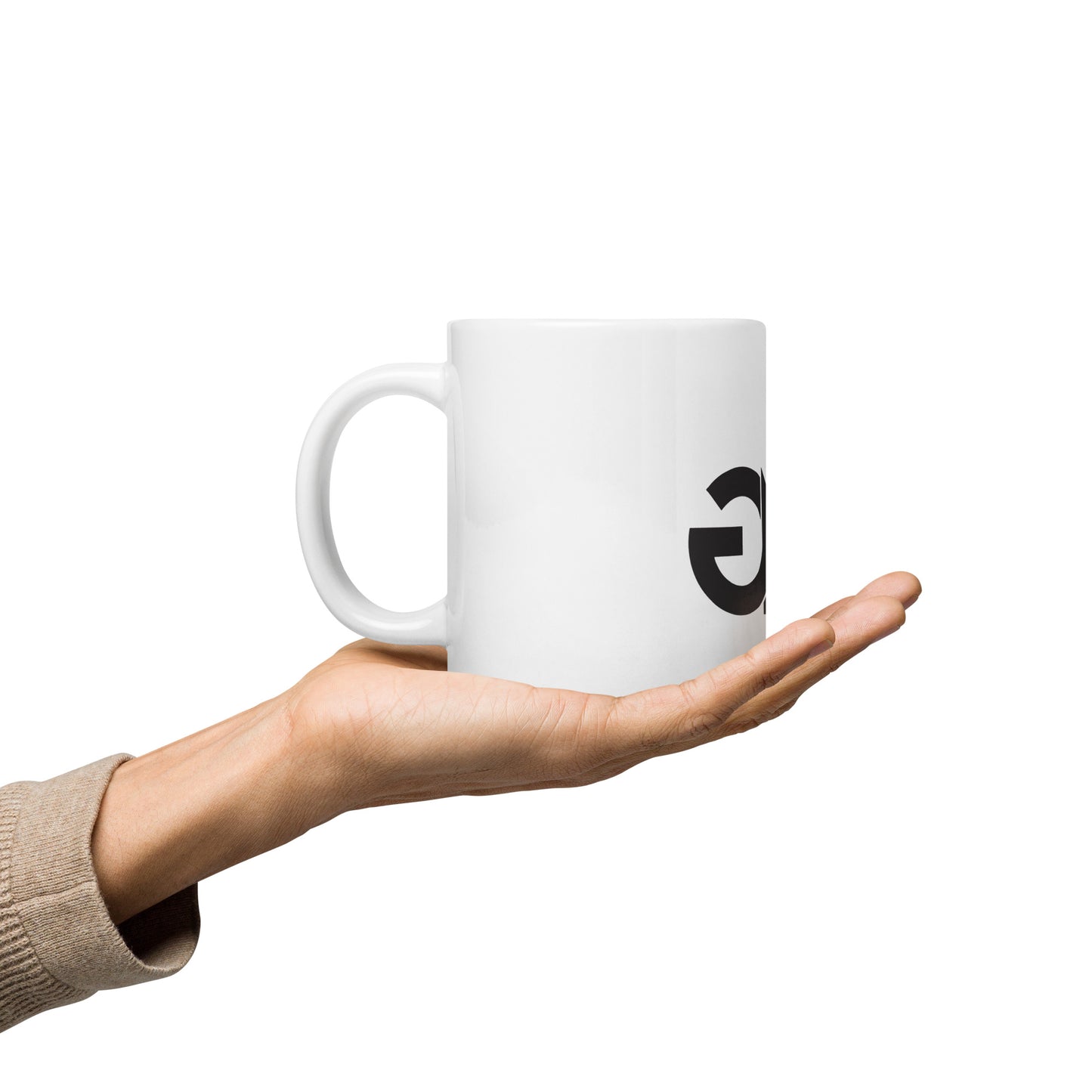 The GMc Logo White Glossy Mug